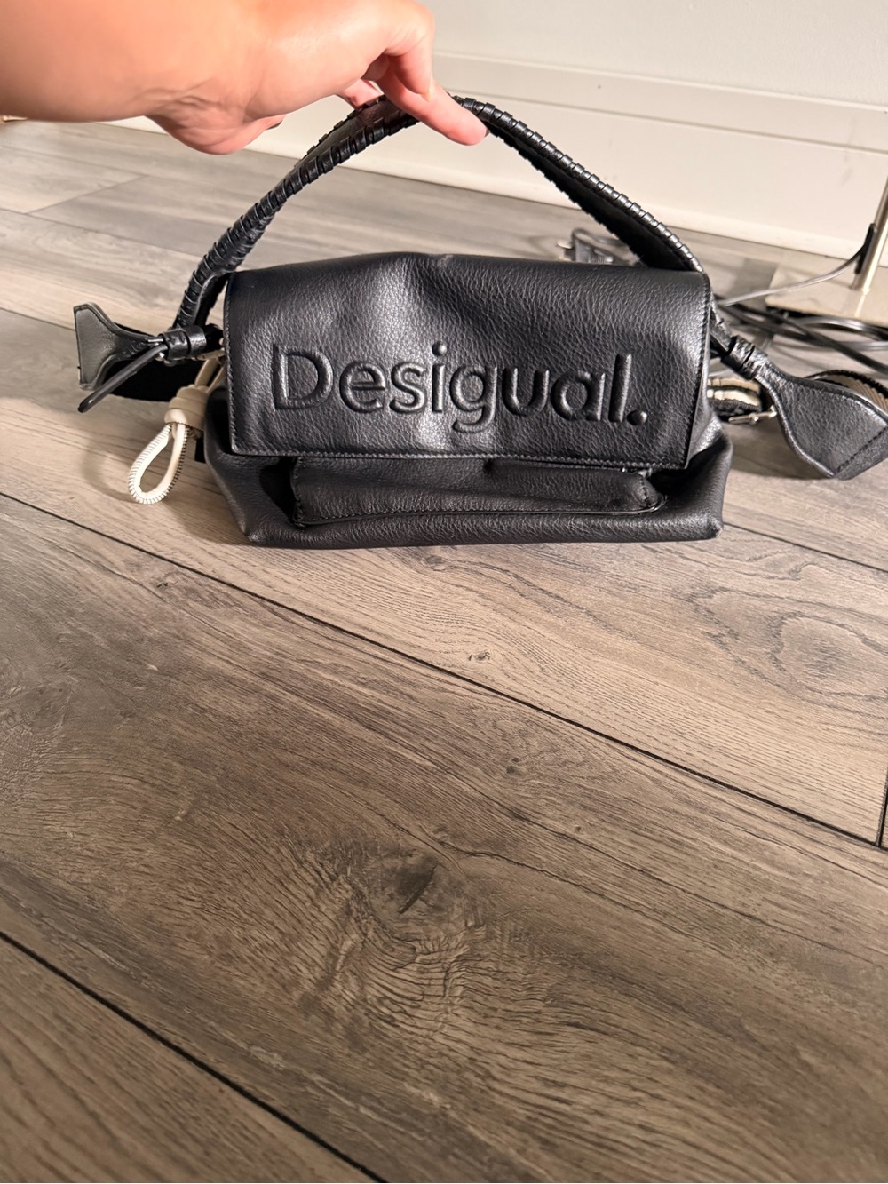 Desigual Black Mini Top-Handle Crossbody Bag